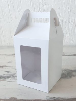 Коробка для кулича, коробка для подарка, коробка с ручкой, коробка с окном